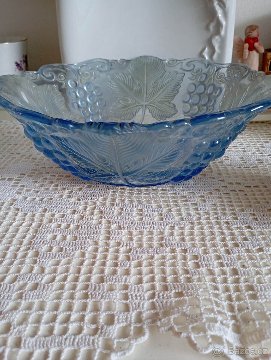 Retro mísa modré sklo - 2