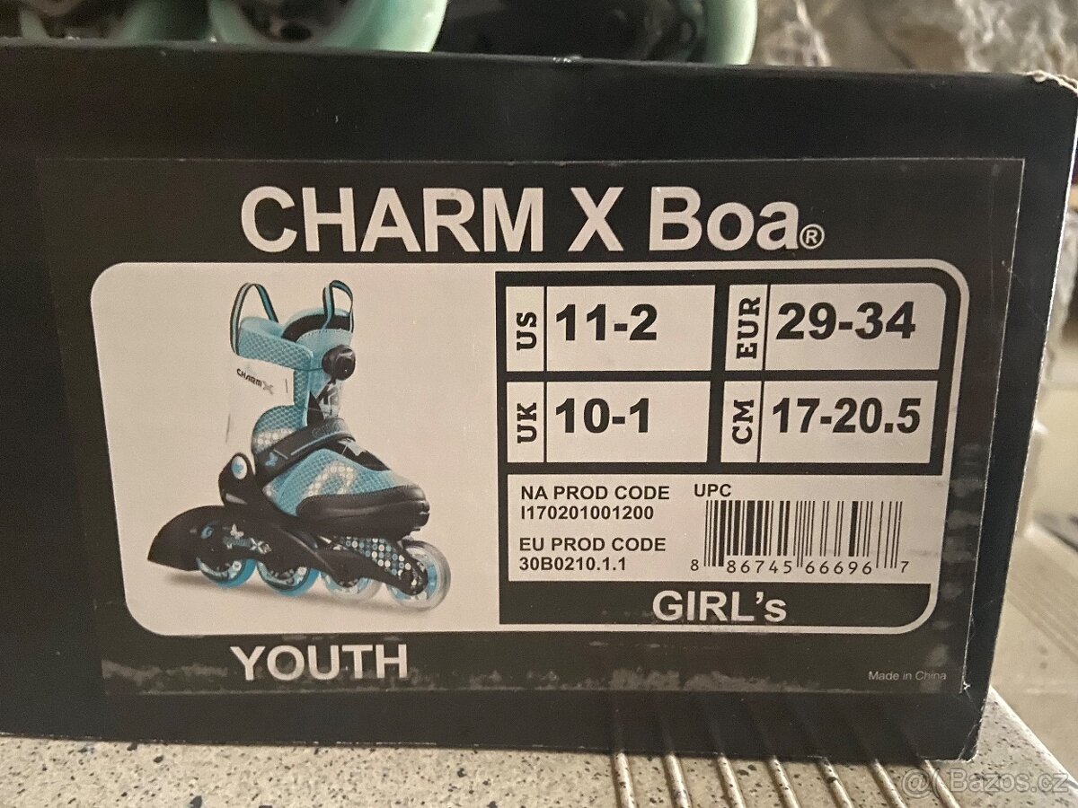 Kolečkové brusle K2 Charm X BOA 29-34 - 2