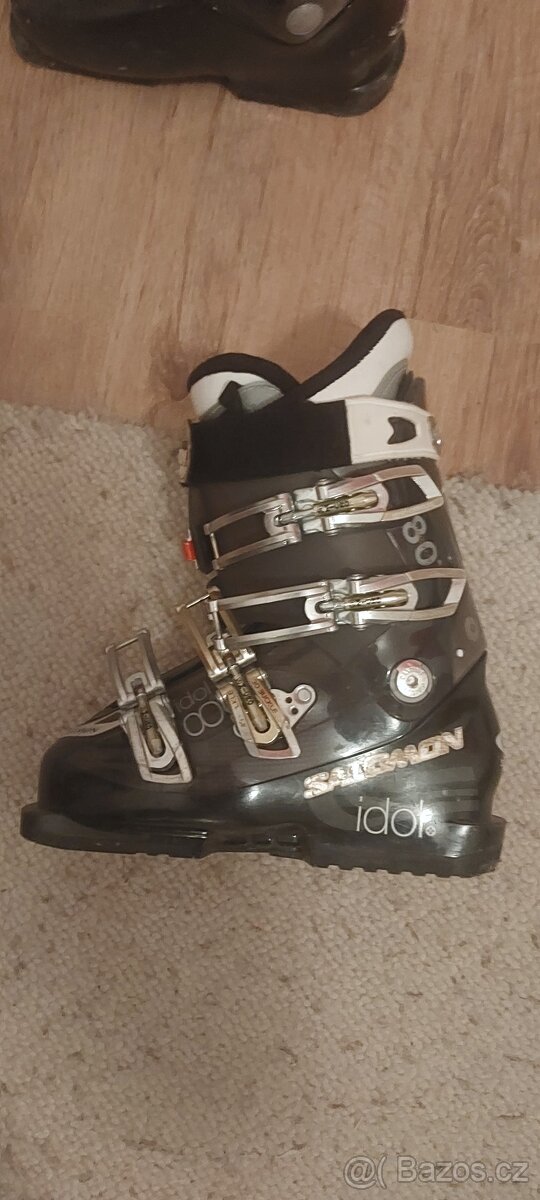 Prodám dětské lyže 120cm, set s botami a hůlkami - 2