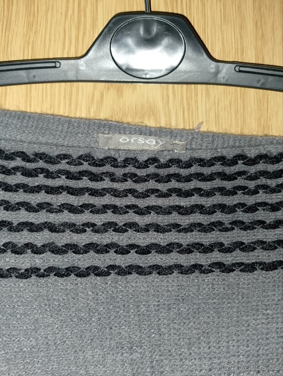 Dámské šedé pončo Orsay - 2