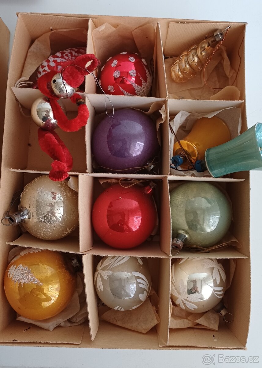 Retro vánoční ozdoby 20 ks - 2