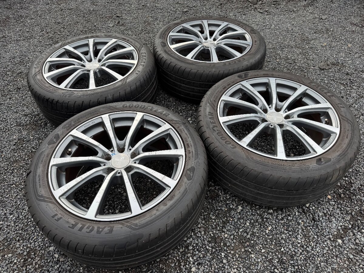 18" Alu Brock Germany, rozteč 5x112 mm, ET25 pneu 255/45/19 - 2