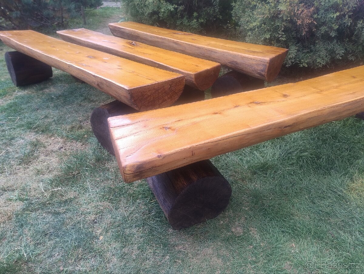 Zahradní lavička akát - dub - 2