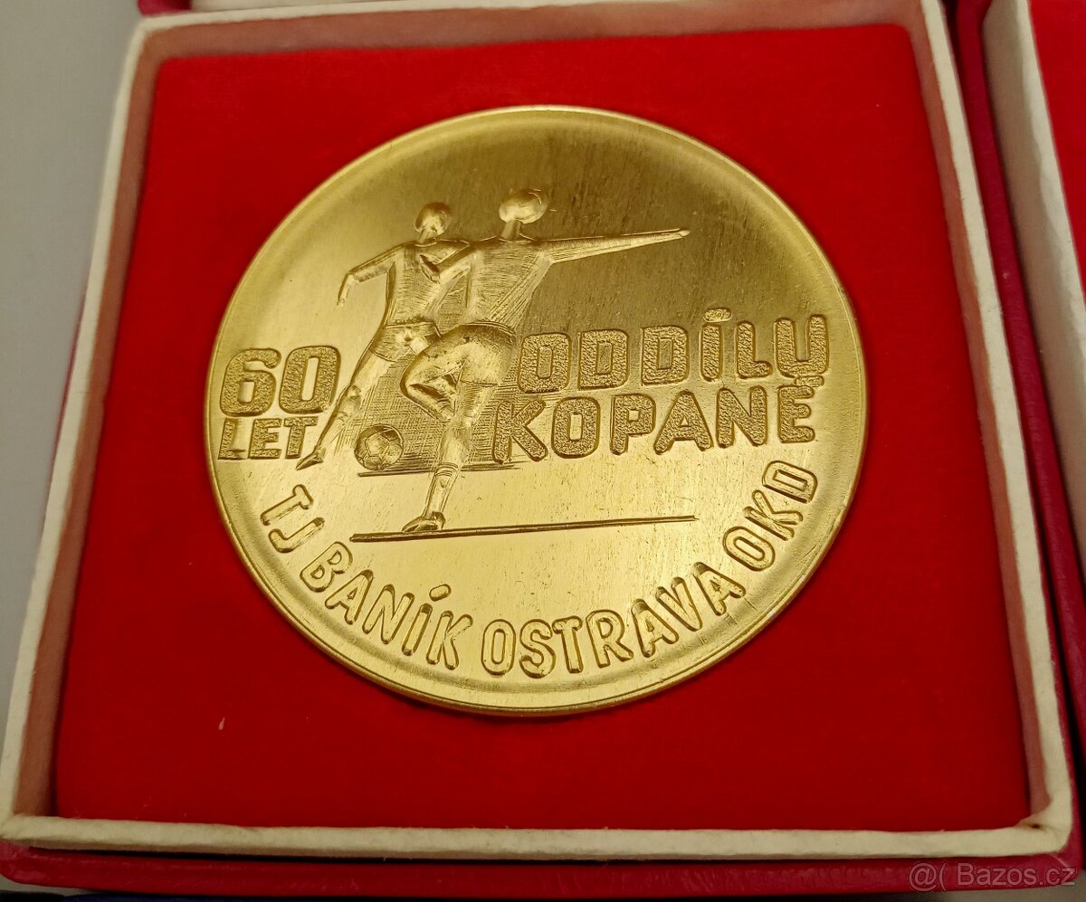 🏆 Sběratelské medaile Baník Ostrava + busty - 2
