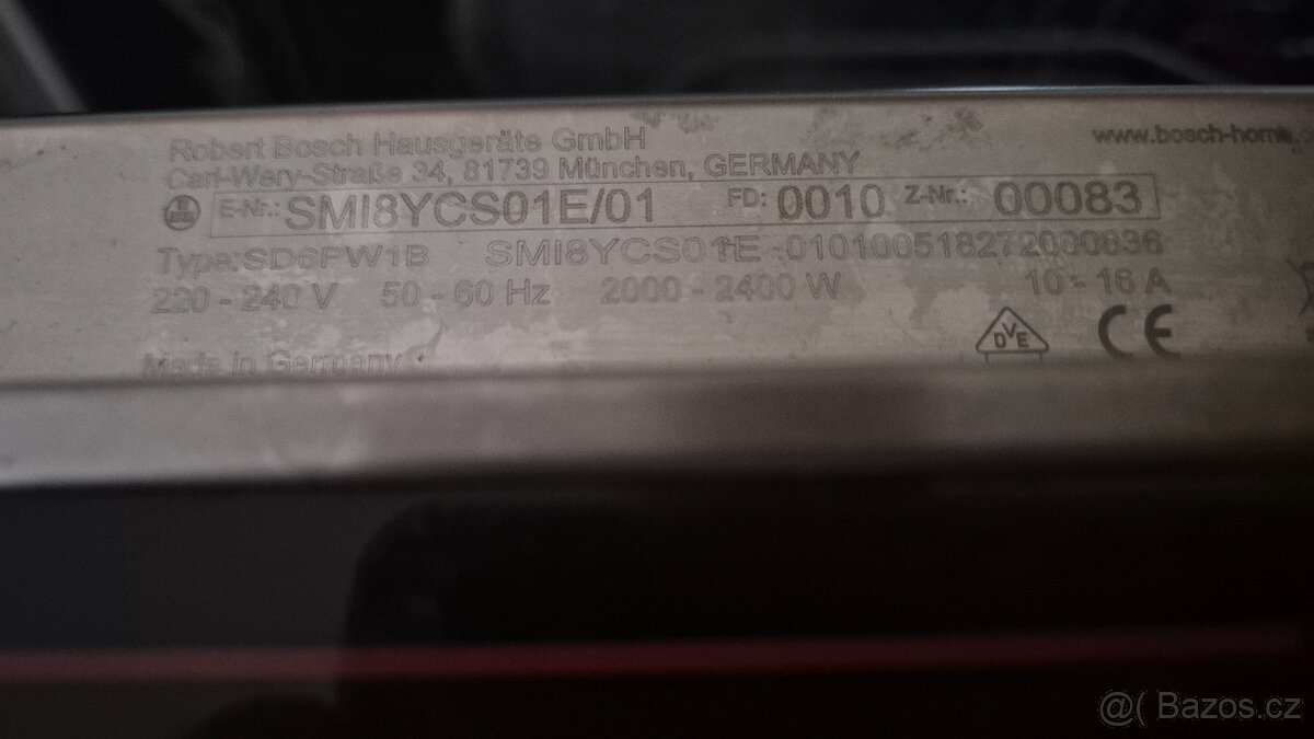 Vestavná myčka - Bosch - 2