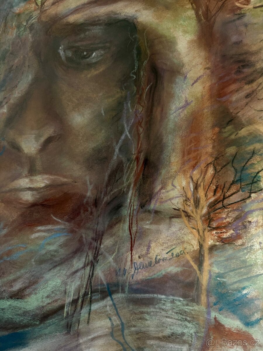 Obraz Marty Demelové vytvořený k jejímu životnímu jubileu - 2