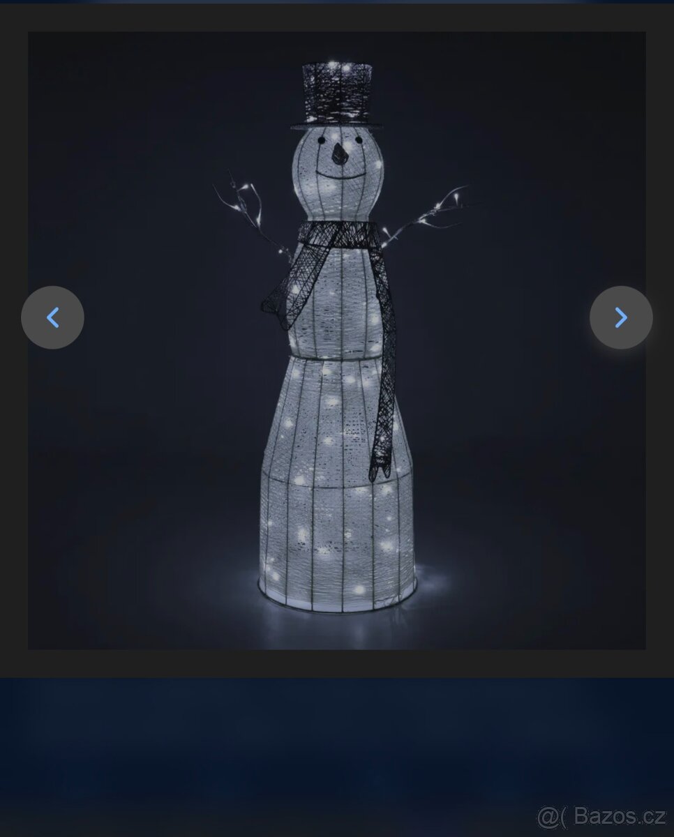 Vánoční sněhulák Retlux RXL 401 120 LED světel nový - 2