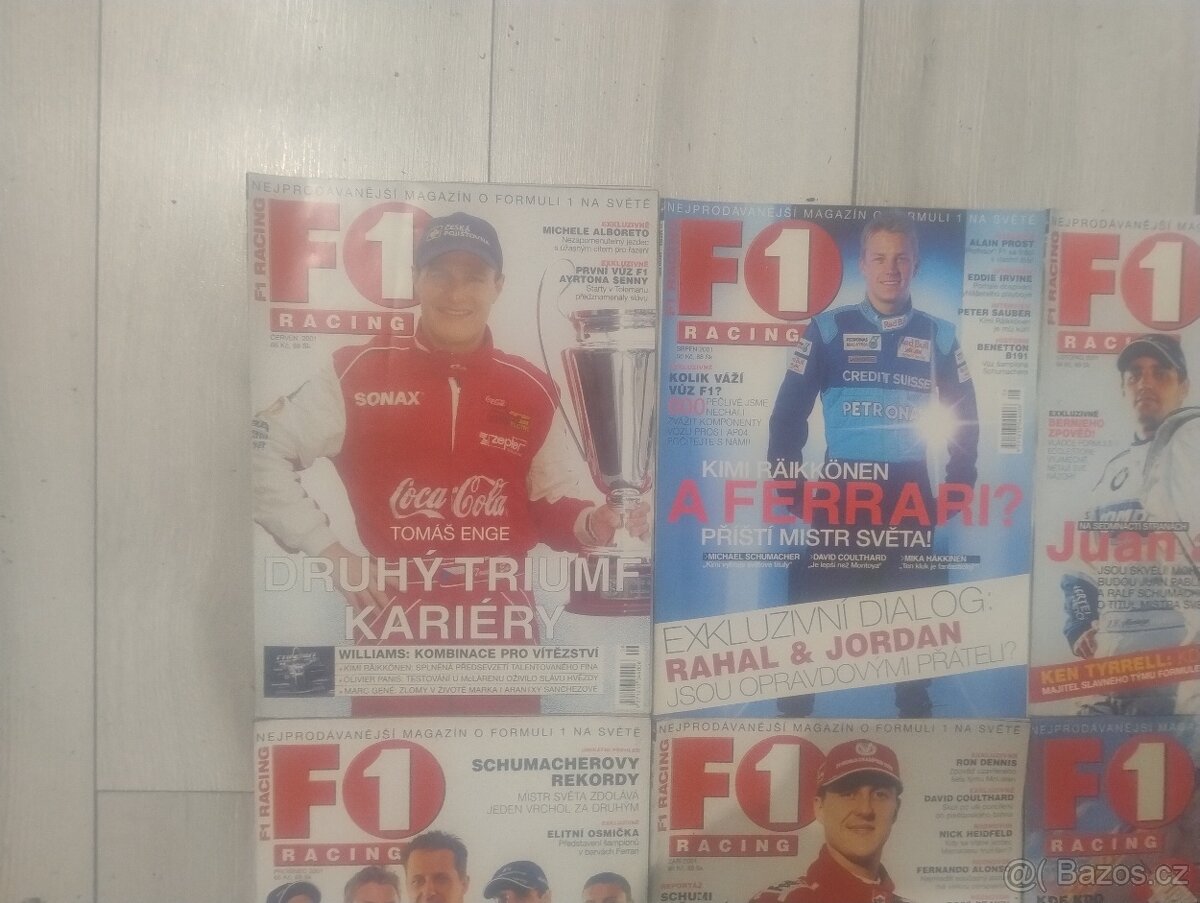 F1 racing časopis ročníky 2001,2002 - 2