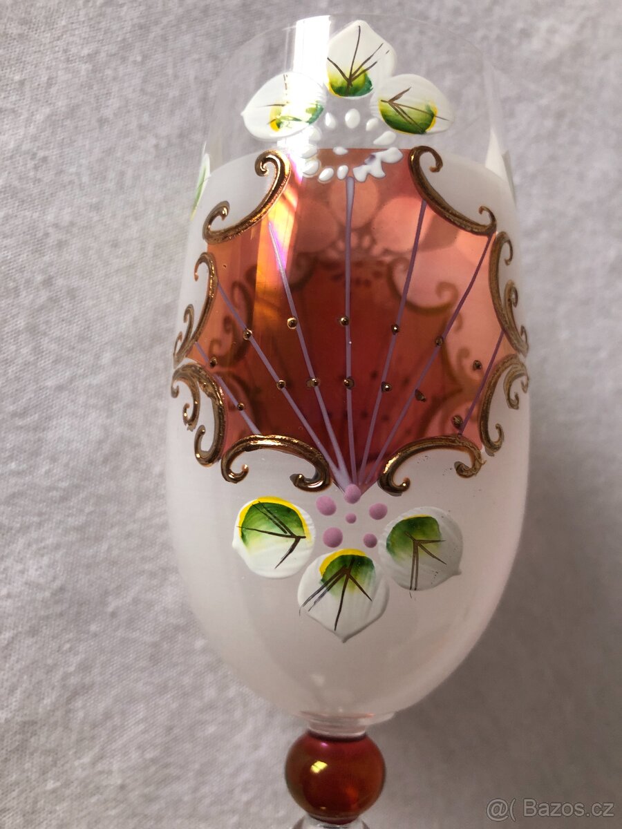 Malované skleničky - 2 kusy - 2