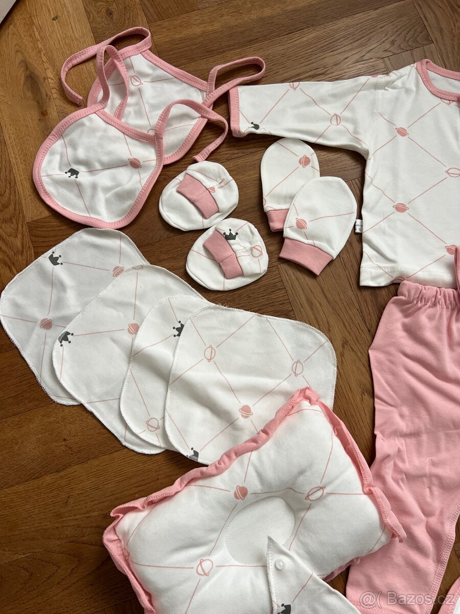 Růžová výbavička pro miminko nová - 2