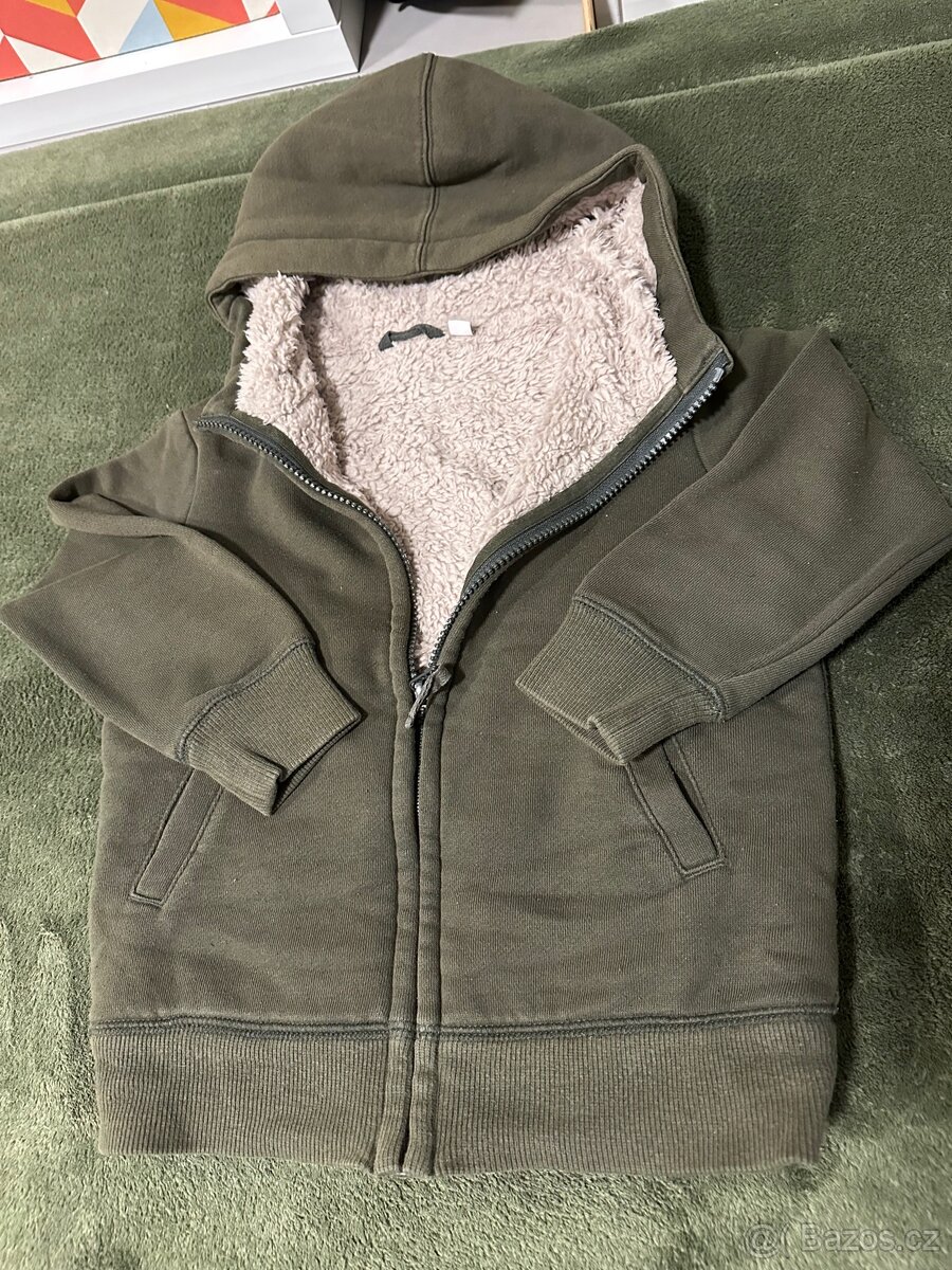 Dětská zateplená mikina Uniqlo, vel. 110 - 2