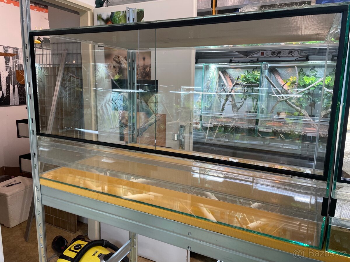 Terárium 90x60x50 celosíť - Nepoužité 2ks - 2