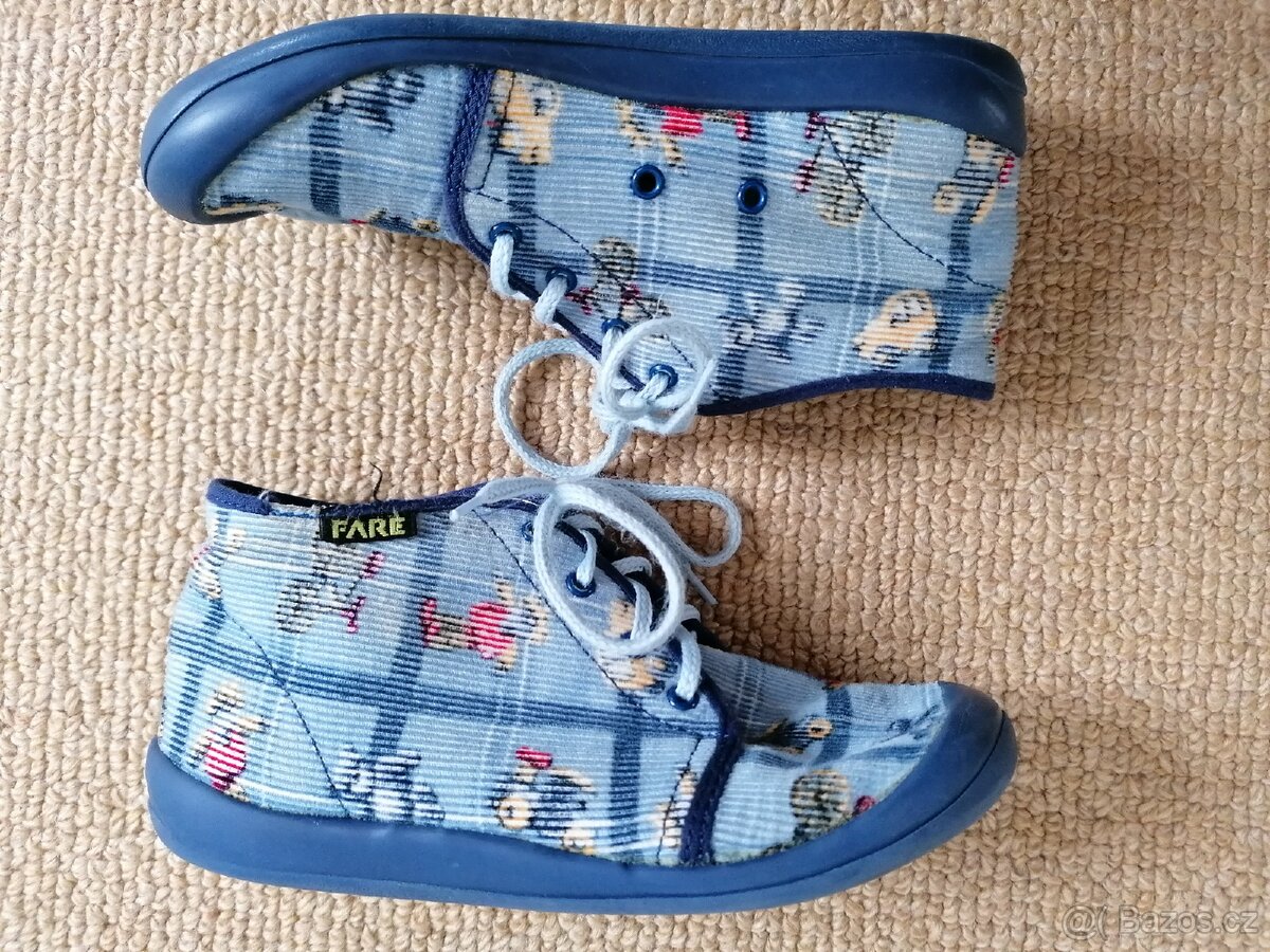 Modré bačkory na tkaničku Fare, v. 30 - 2