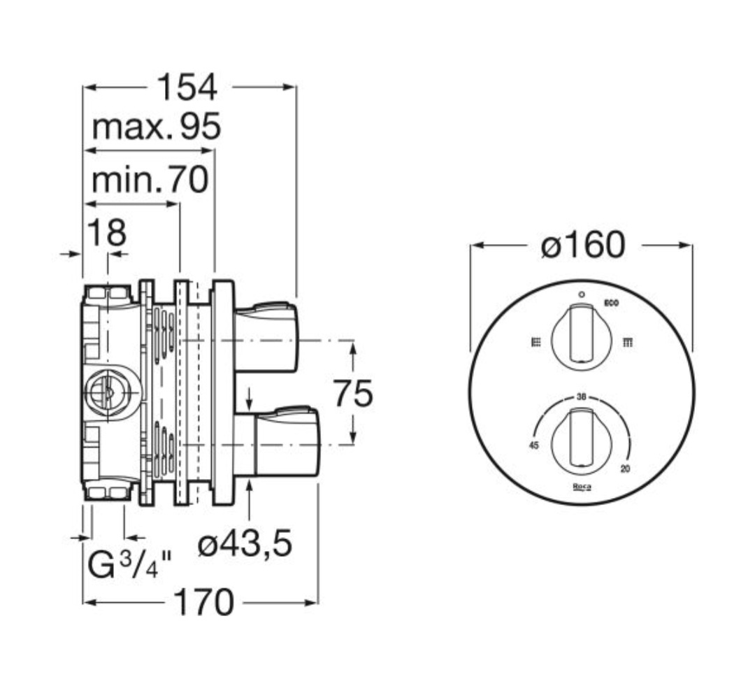Vanová baterie Roca - 2