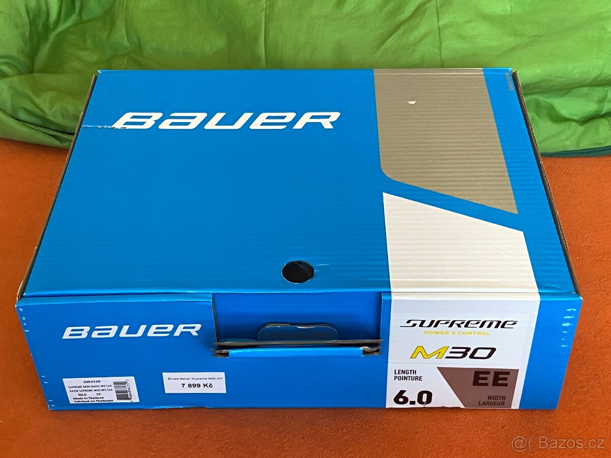 Prodám brusle Bauer Supreme M30 INT, velikost Bauer č.6 - 2