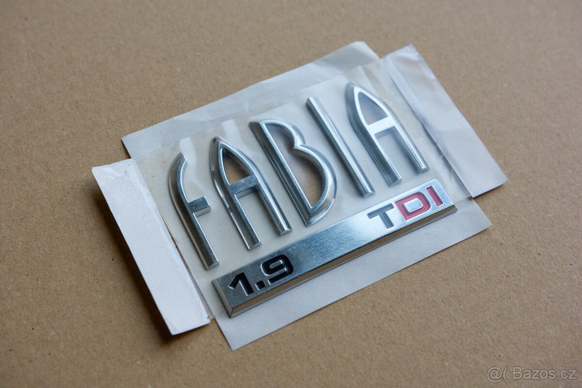 Nápis Škoda Fabia (různé) - 2