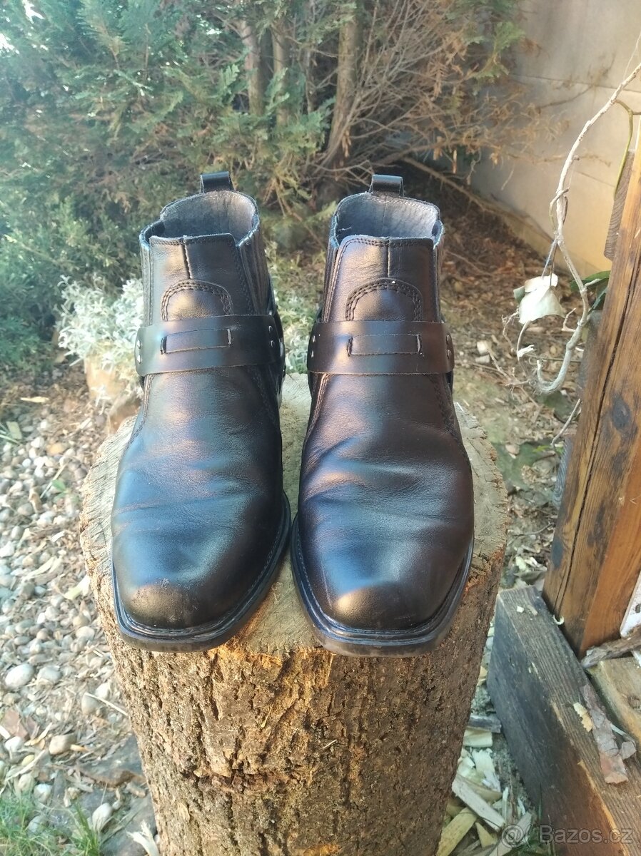Kožené kotníčkové boty - 2