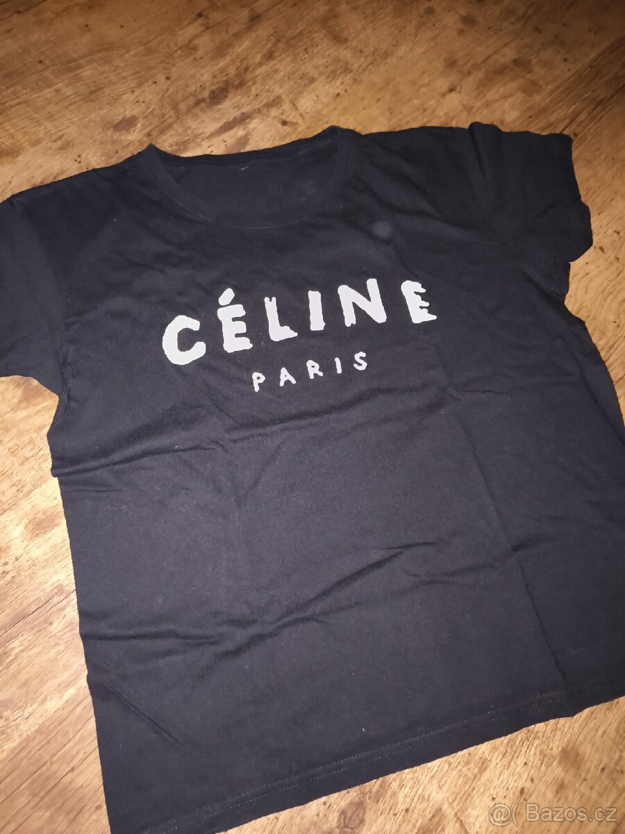 Černé tričko Céline, vel L/40 - 2