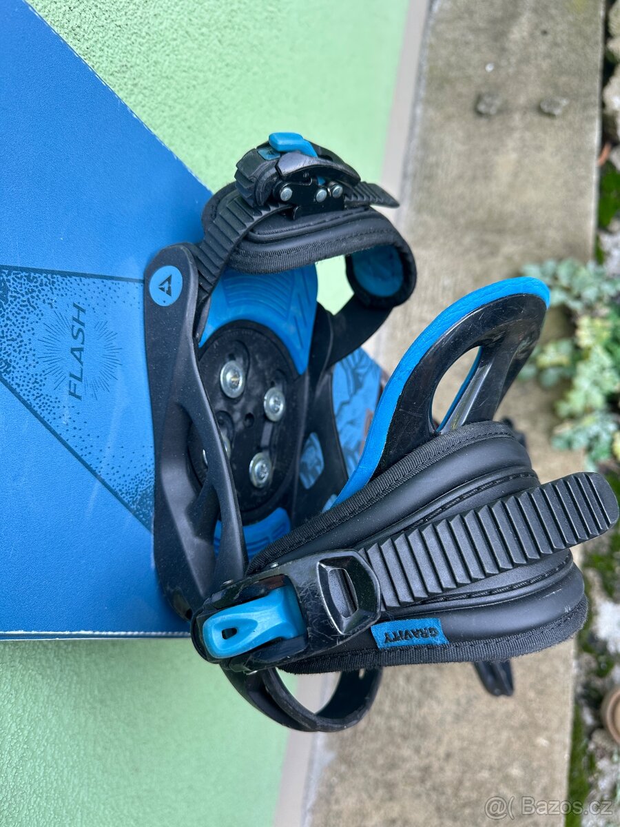 Dětsky snowboard Gravity 110 cm + vazani Gravity - 2