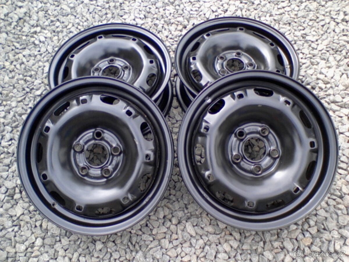 14 plechové disky Škoda Fabia I,II,III,Roomster,VW Polo - 2