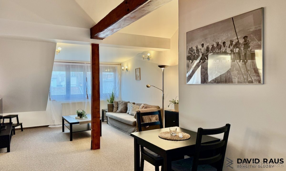 Pronájem zařízeného podkrovního bytu 1+kk (61m²), ul. Gorkéh - 2