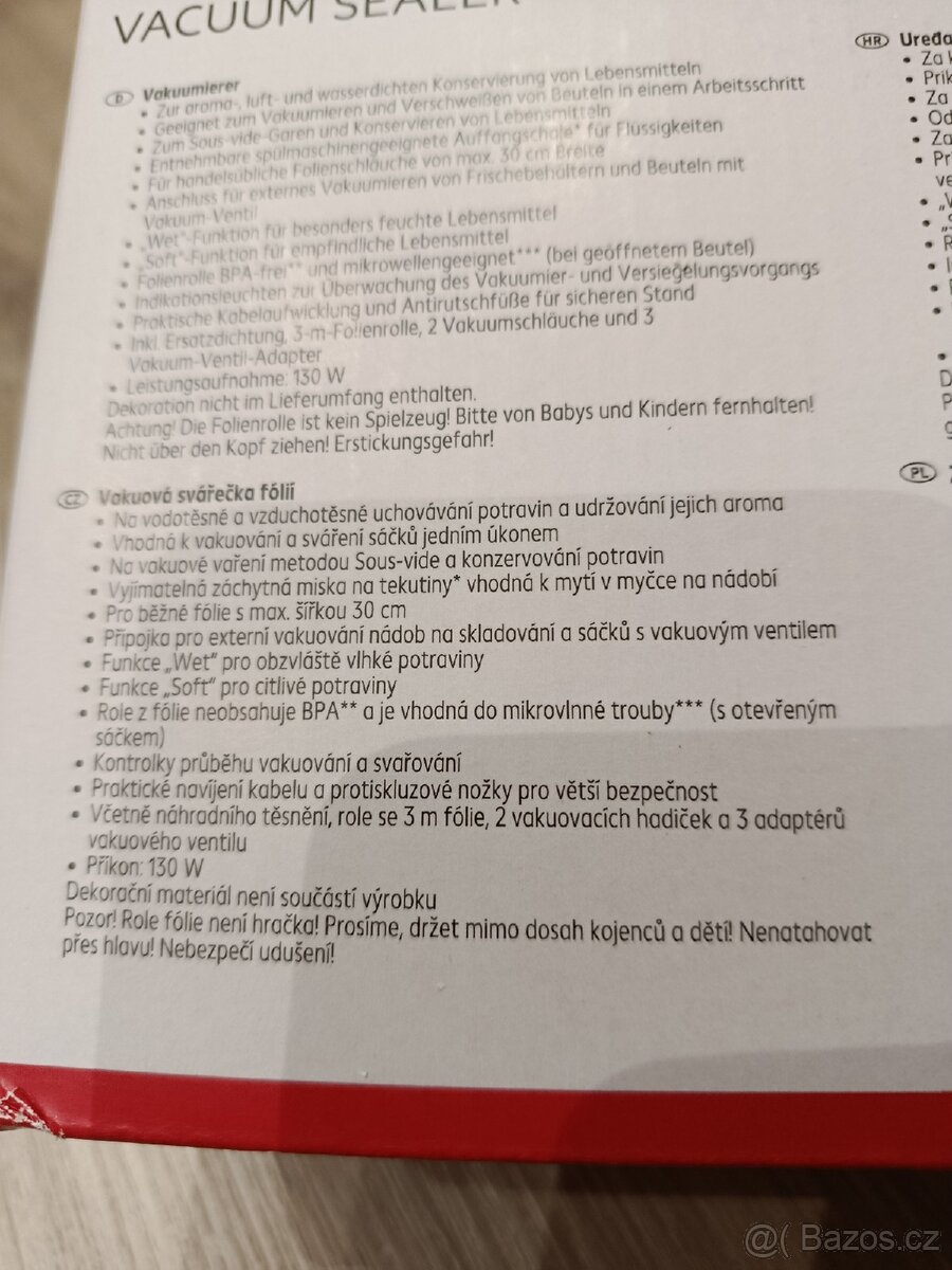 Vakuová svářečka fólií - 2