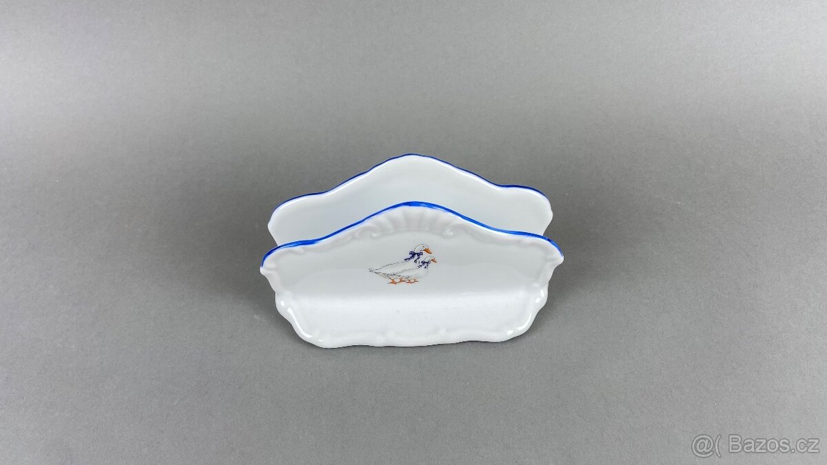 Stojánek na ubrousky husičky, MZ, modrá linka - 2