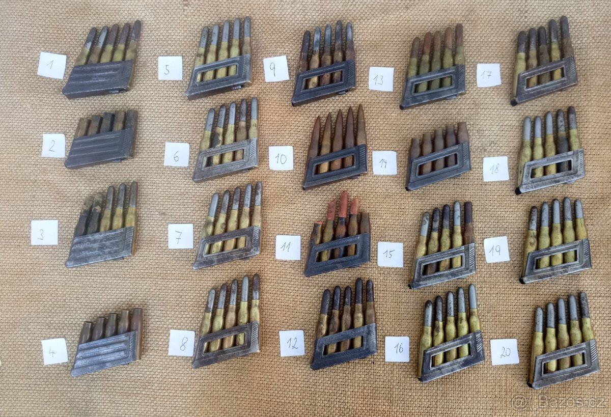 Sbírkové náboje Mannlicher - 2