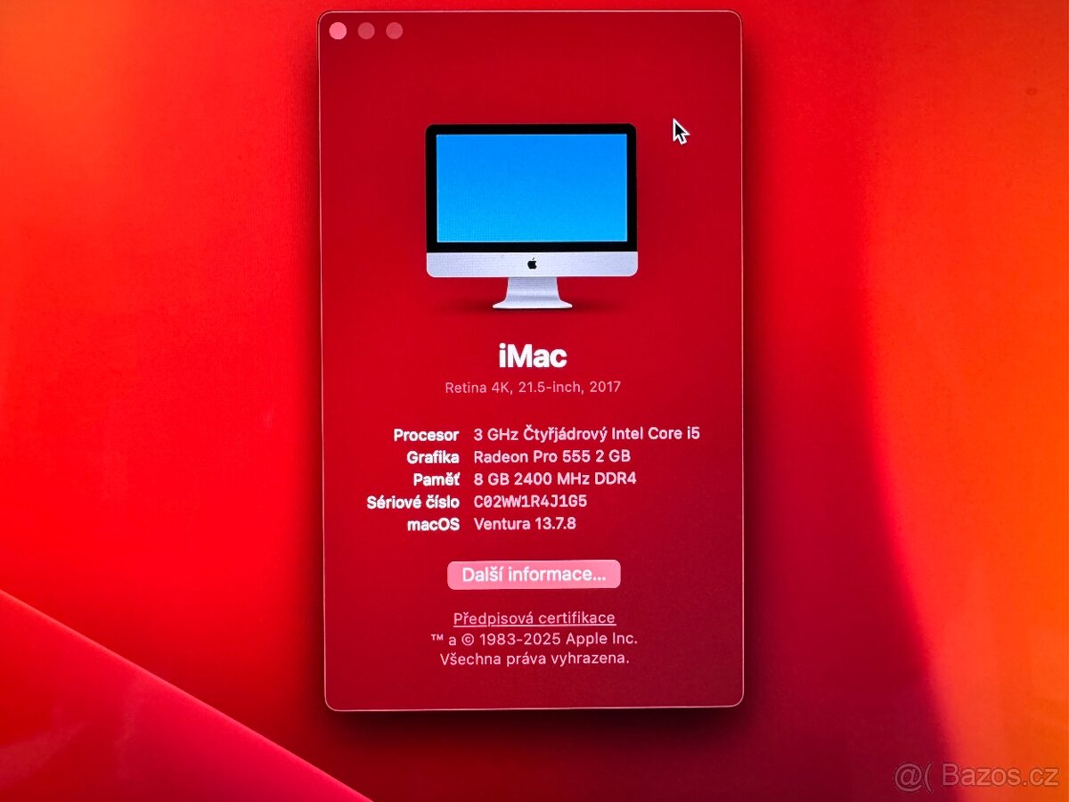 iMac 2017, 1TB, 3GHz i5 - 2