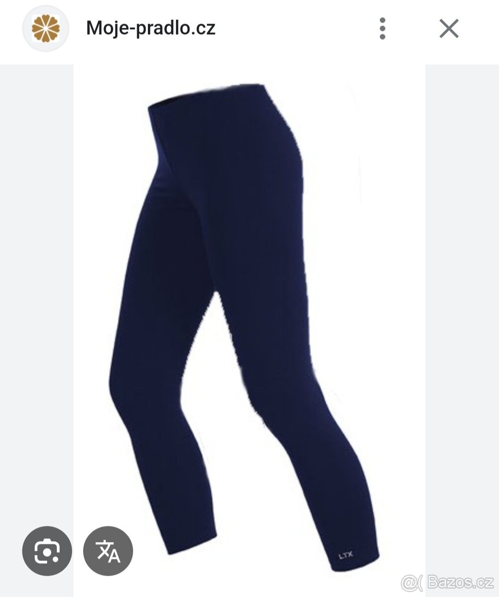 NOVÉ - legíny Litex - 2x černé, 1x tm. modré - 2