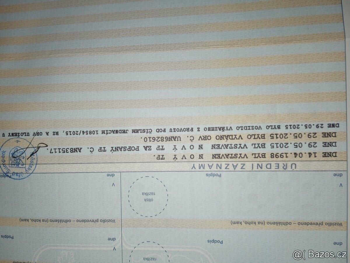 Honda vf1000 f s doklady na opravu - 2