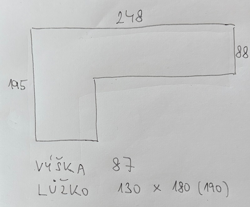 Šedomodrá sedačka, rohová a rozkládací - 2