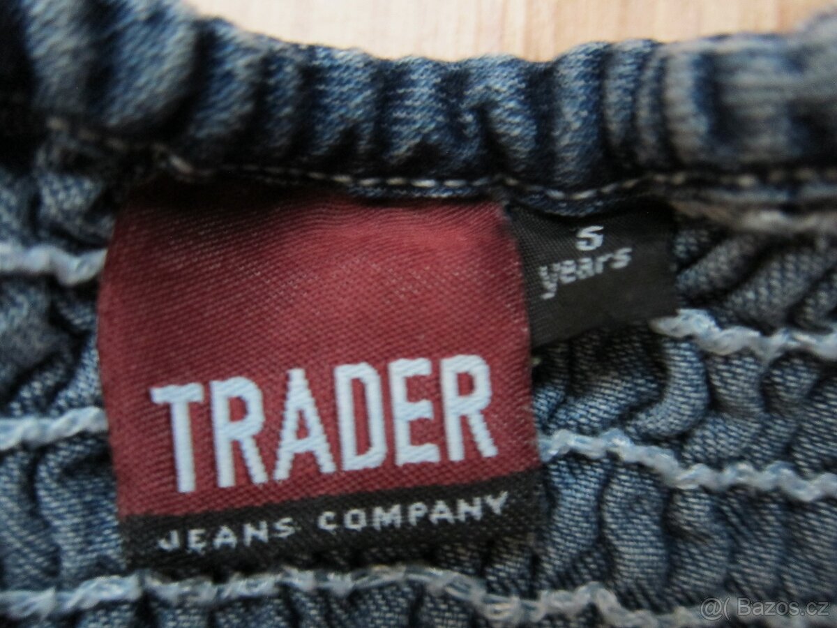 Dívčí šaty riflové vel. 116-122 - 2