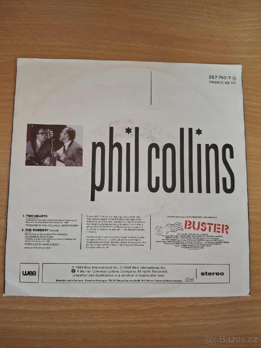 Phil Collins – Two Hearts (SP 7“) - 2