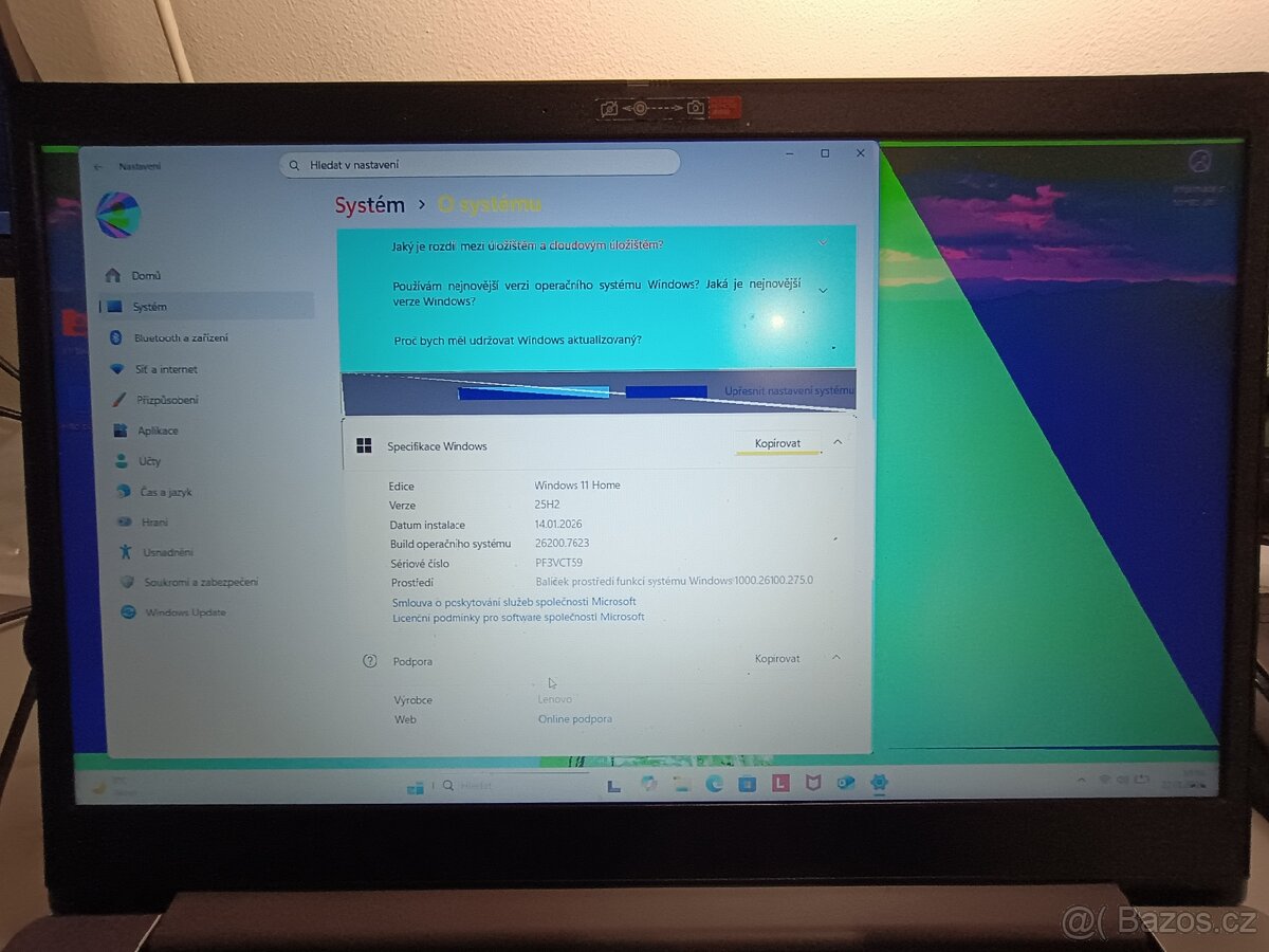 Prodám na díly nebo opravu HP IdeaPad 3 s vadným GPU - 2