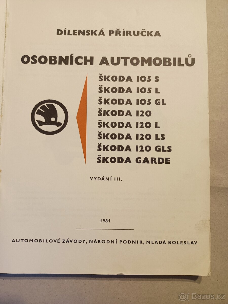 Škoda 105/120/Garde-dílenská příručka - 2