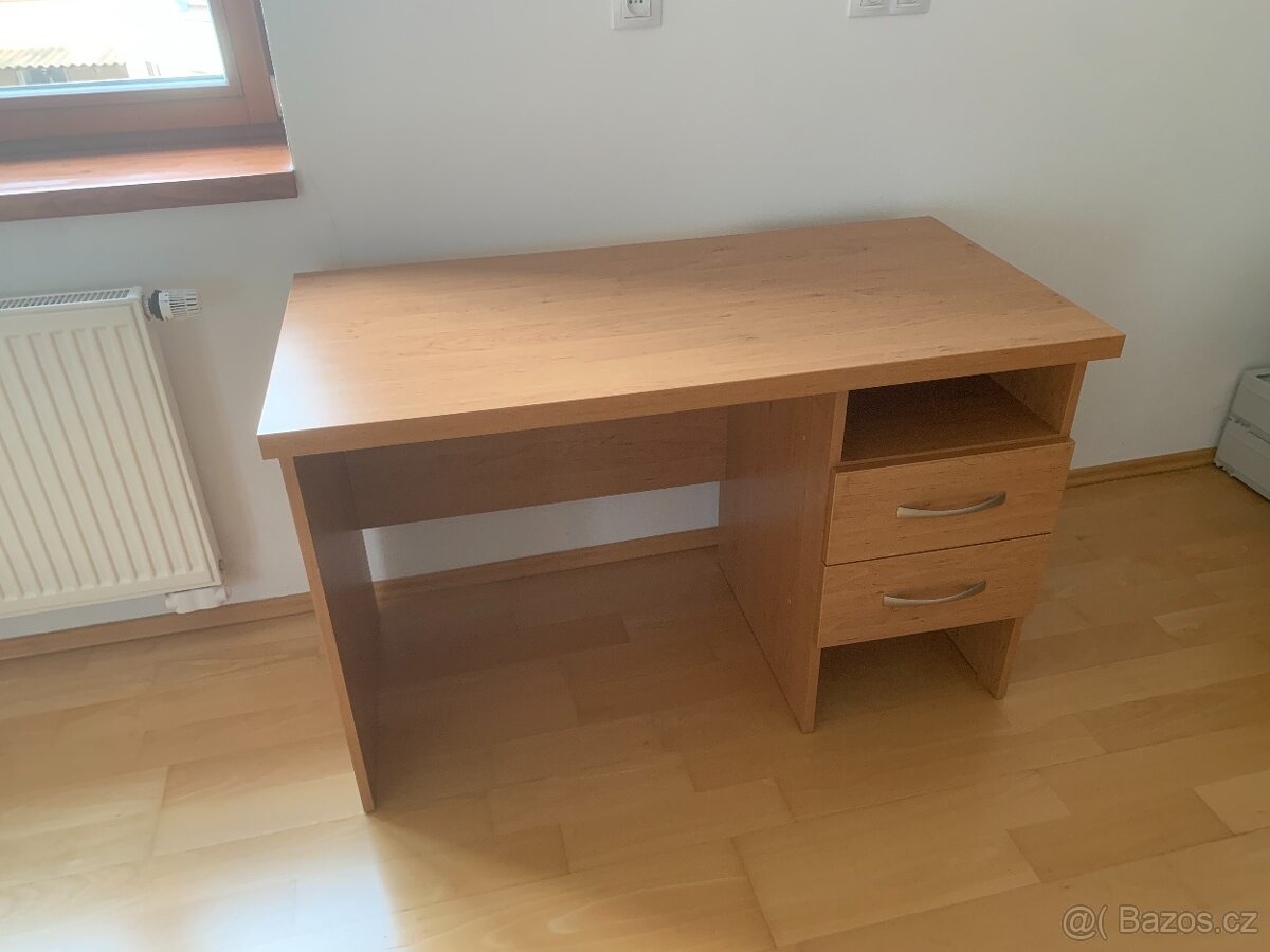 Psací stůl dřevotříska barva olše 60x120 A - 2