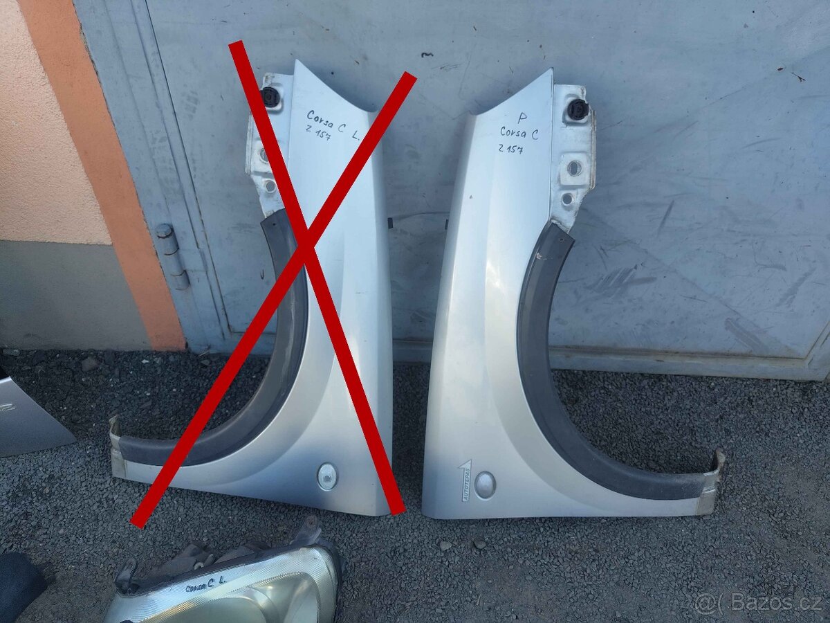 Pravý blatník, výztuha Corsa C - Z157 - 2