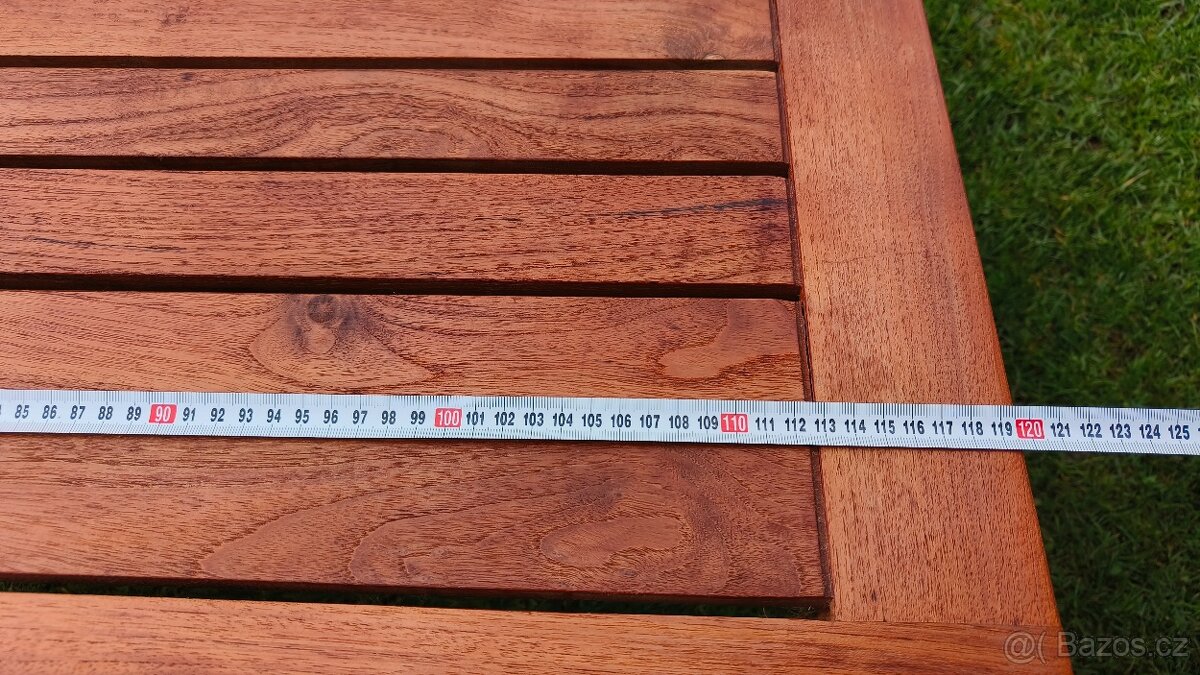 Stolek z teakového dřeva 120x55cm, výška-50cm - 2