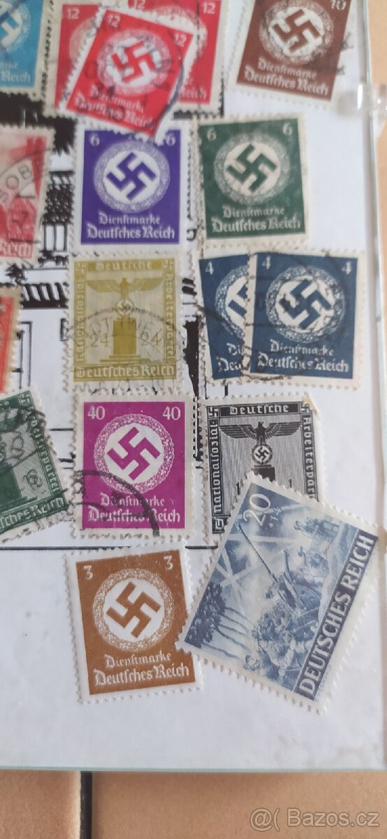 Známky z druhé světové tedy Reich známky. - 2