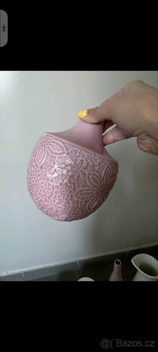 Krásné květy a vazičku růžové barvy - 2