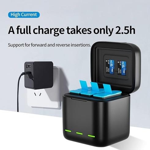 Trojitá nabíječka baterií TELESIN - 2