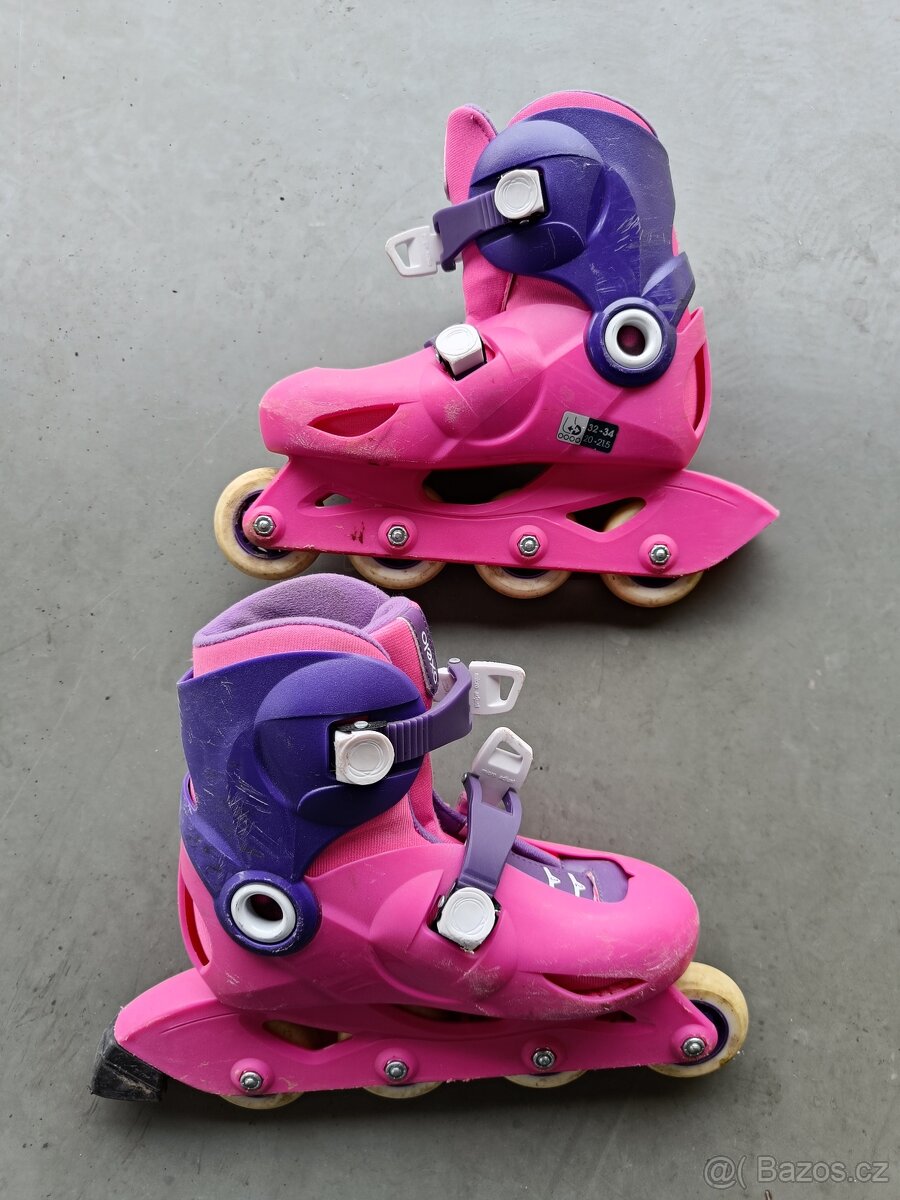 Dětské kolečkové brusle, vel. 32-34 - 2