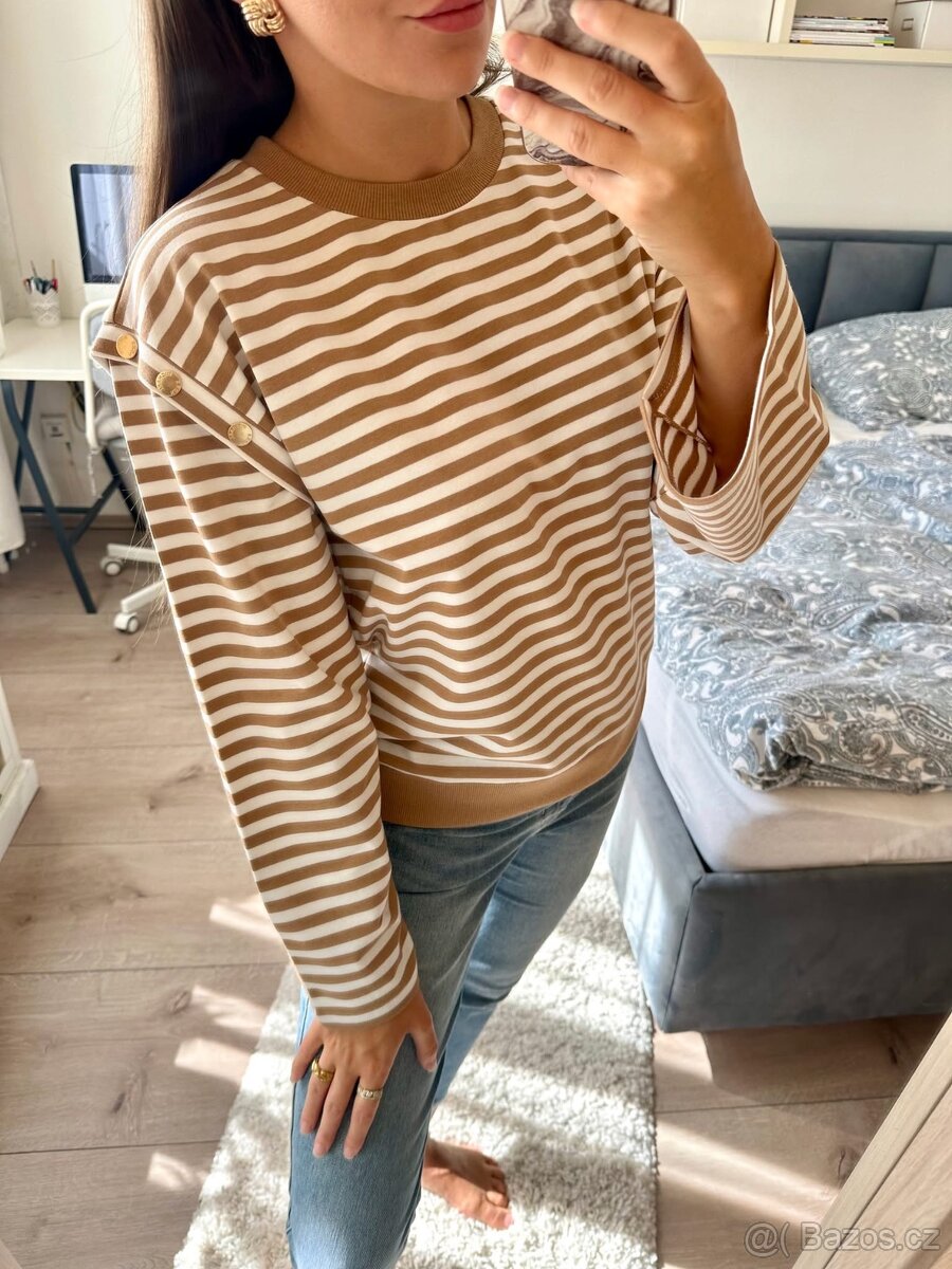 MICHAEL KORS PRUHOVANÝ SVETR - 2