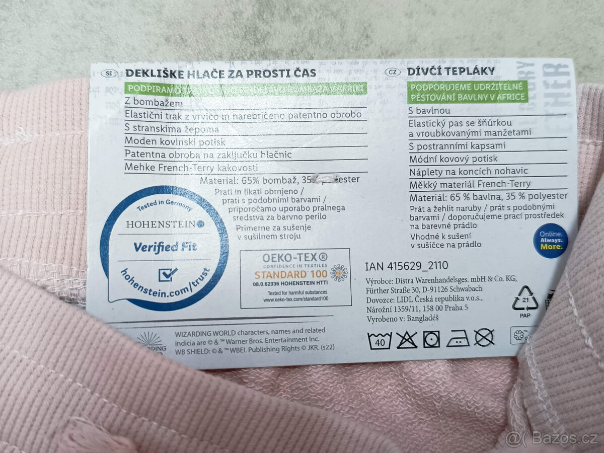 NOVÉ - tepláky, Harry Potter, vel. 146/152 - 2