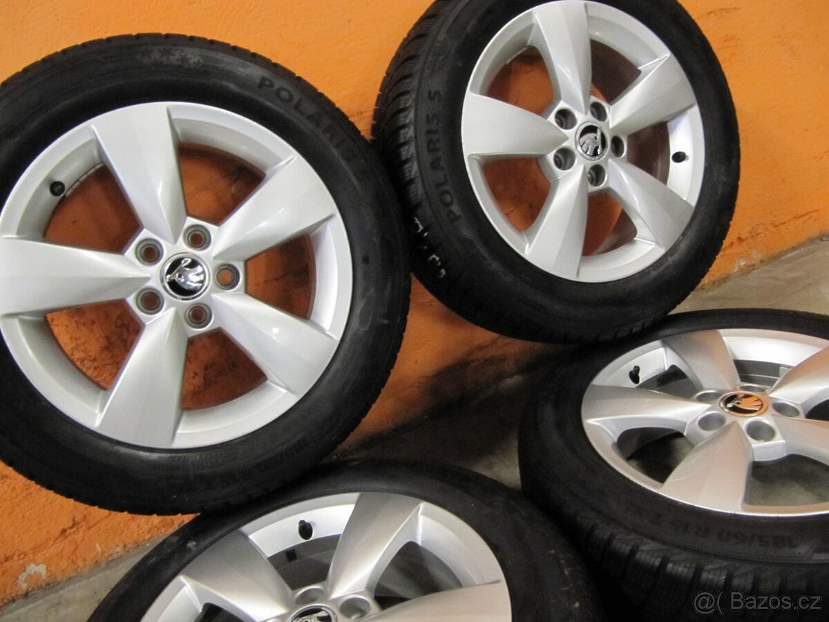 Alu Škoda + 185/60/15 Barum - 2