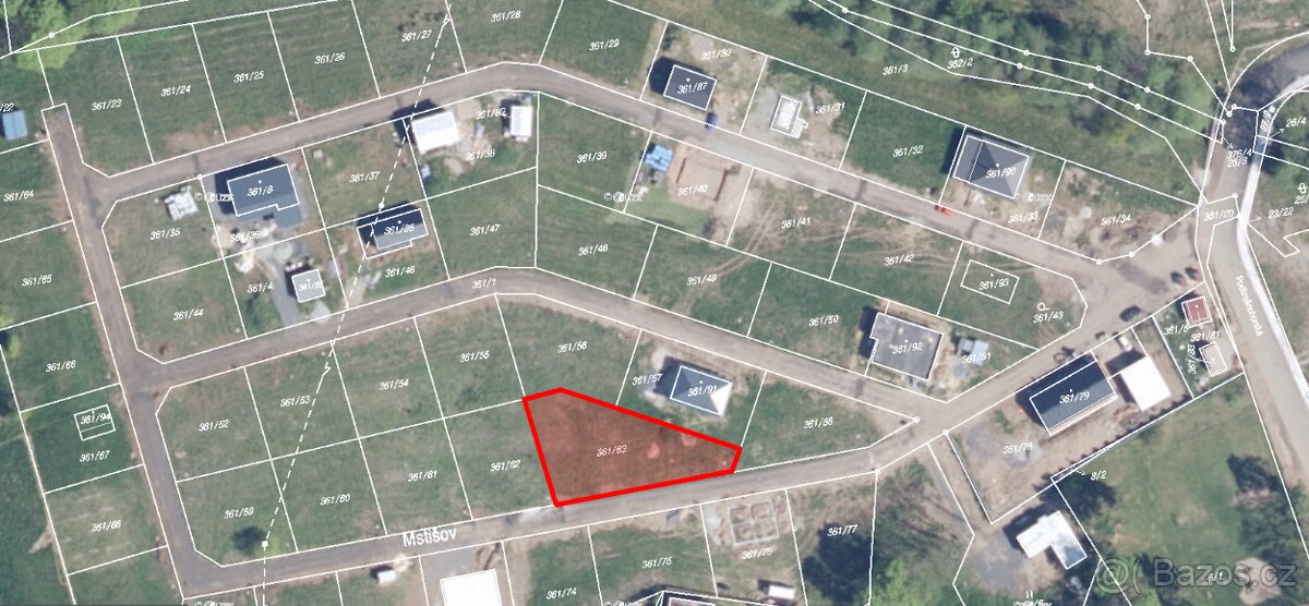 Stavební pozemek - Dubí, Mstíšov - 2