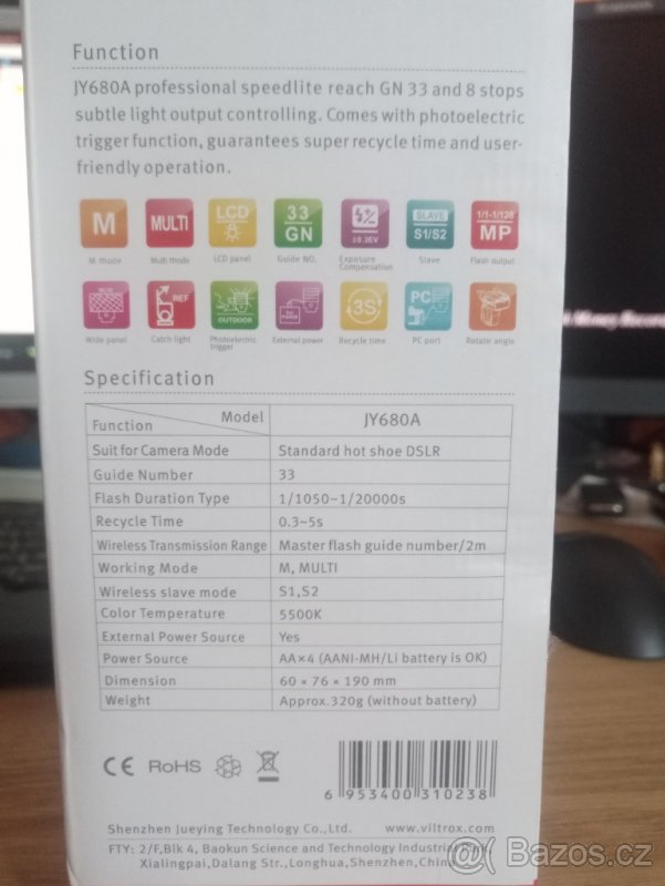 Blesk Viltrox JY 680A Speedlight - 2