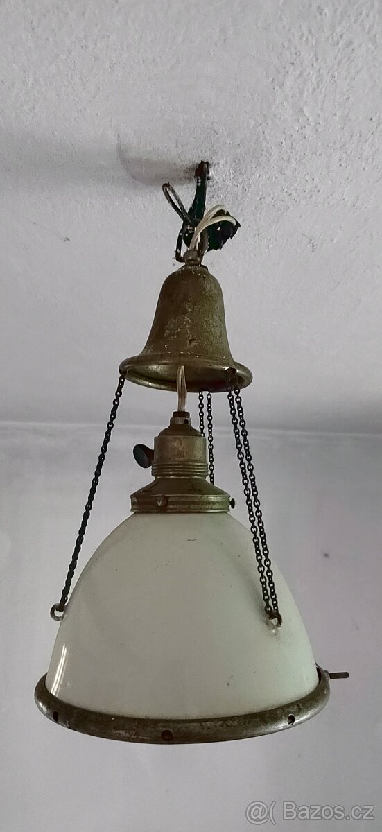 Mosazná kónická lampa - 2