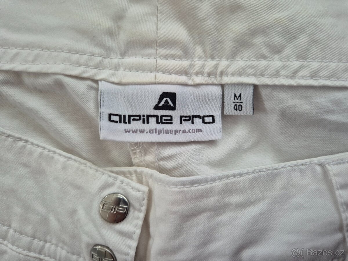 Sportovní bílé kalhoty Alpine Pro nenošené M/40 - 2